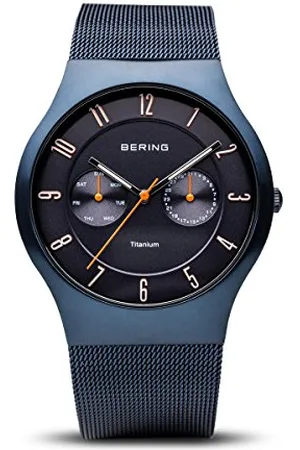 Bering Orologio da Polso Analogico al Quarzo, con Cinturino in Acciaio Inox e Vetro Zaffiro