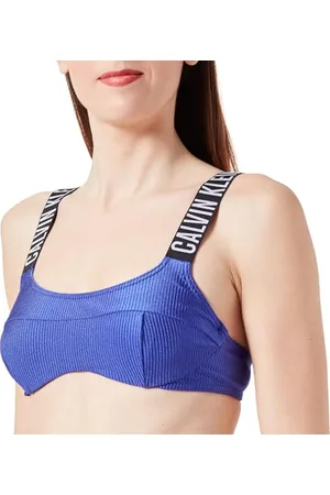 Calvin Klein Top Bikini Donna Bralette con Ferretto, (Midnight Lagoon), 3XL