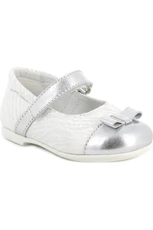 Primigi Happy Dance, Ballerine Bambina, Bianco-Argento, 21 EU