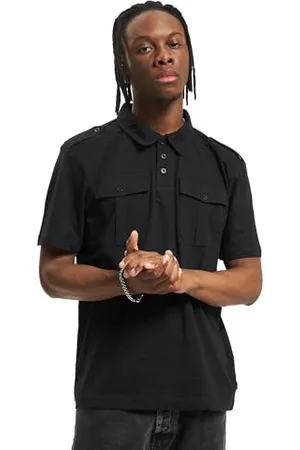 Brandit Jon Poloshirt Short Sleeve, Uomo, Black, 4XL