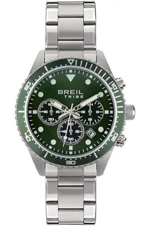 Collezione Sail, Orologio Uomo, Cronografo in Acciaio Verde, Movimento PE 902, Indici e Sfere con White Luminous, Chiusura con Pulsanti e Fermaglio di Sicurezza, Cassa 42 mm, Silver e Verde