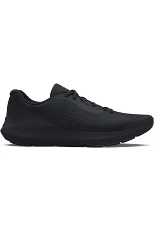 Under Armour UA Bgs Charged Rogue 4, Scarpa da Corsa, Black/Black/Black, 35.5 EU