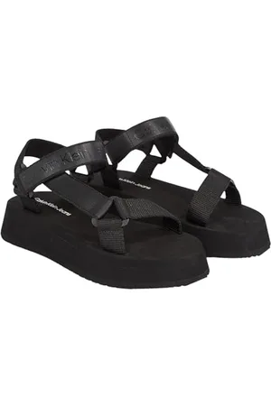 Calvin Klein Jeans Sandali Donna Estivi, (Black), 37