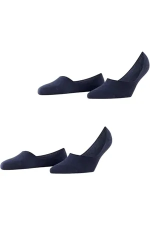 Burlington Everyday Multipack W In cotone invisibili tinta unita confezione di 2 paia, Calzini fantasmini Donna, , 41-42