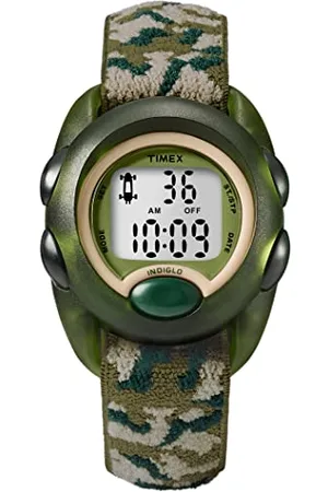 Timex Orologio Kids 34mm - Cassa verde con quadrante digitale e cinturino in tessuto elastico verde T71912