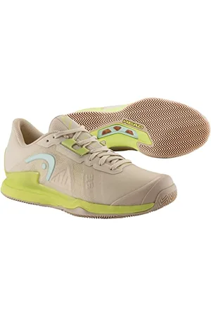 Head Sprint PRO 3.5 Argilla Donne, Scarpe da Bambini Donna, Macadamia/Lime, 39 EU