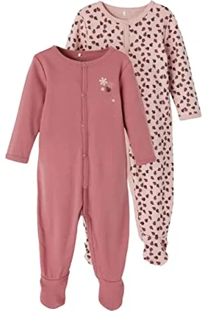 NAME IT Nbfnightsuit 2P W/F Deco Rose Noos, Pigiamino Bambine e ragazze, (Deco Rose), 92