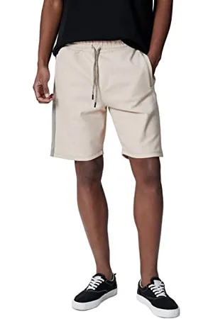 Koton Bermuda Basic con Coulisse e Tasca a Righe Pantaloncini, (050), S Uomo