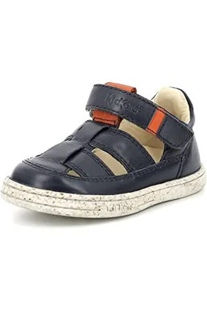 Kickers Tratto, Sandali Unisex-Bambini, Blu Cammello, 20 EU