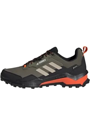 adidas Terrex AX4 Gore-Tex Hiking Shoes, Scarpe da Trekking Uomo, Olive Strata/Wonder Beige/Core Black, 38 2/3 EU