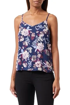 ONLY Onlnova Life Vis Paris - Canottiera Aop, Top con bretelle Donna, , 40