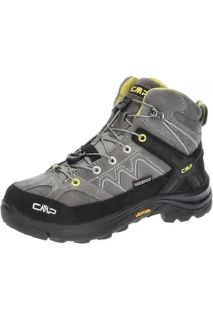 CMP KIDS MOON MID WP TREKKING SHOES, Scarpe da Trekking Unisex - Bambini e ragazzi, Graffite-Zolfo, 28 EU