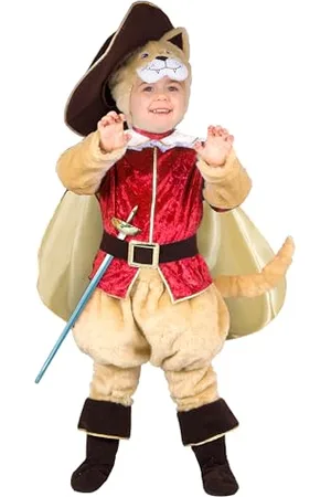 CIAO Gatto con Gli Stivali Costume Travestimento Peluche Baby (2-3 Anni), Bambini, Colore, 14792.2-3