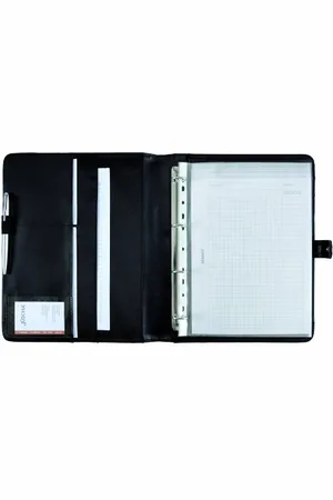 Alassio 30063 FANO I - Cartella portadocumenti, formato DIN A4, in finta pelle FINEtouch, colore: 32 x 26 x 2 cm