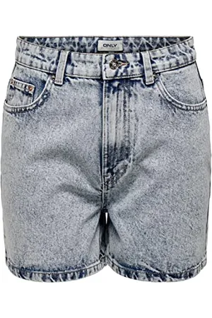 ONLY Onlbay Life HW Mom Pantaloncini DNM Nas589, , S Donna