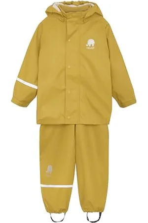 CeLaVi Zweiteiliger Regenanzug in Vielen Farben Giacca Impermeabile, (Mineral Yellow 372), 4 (Taglia Produttore: 80) Bimba