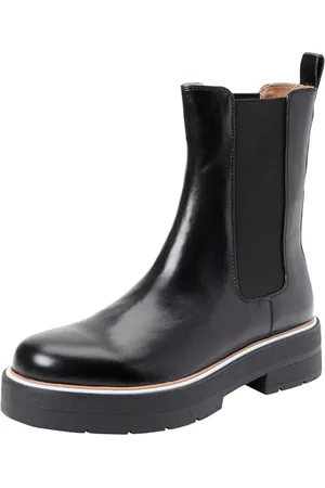 HUGO BOSS Rebby_ChBootie_CBB, Stivaletto Donna, Black, 41 EU