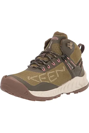 Keen NXIS Evo Mid Waterproof, Stivali da Escursionismo Donna, Olive Drab/Birch, 38 EU
