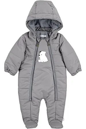 Sterntaler Tuta Trapuntata con Cappuccio Orso Polare Elia, , 80 Unisex-Bimbi