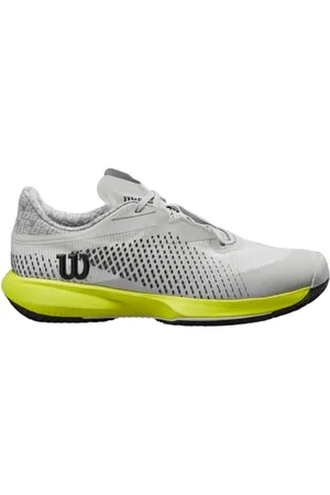 Wilson Kaos Swift 1.5 Clay, Tennis Shoe Uomo, Pearl Blue/Black/Safety Yellow, 44 EU