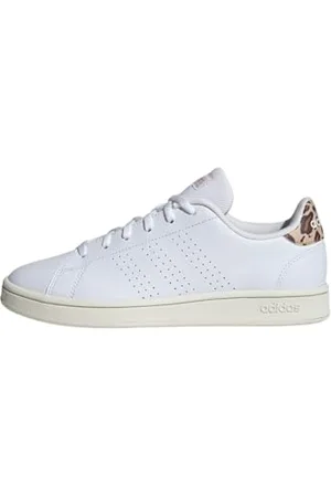 adidas Advantage Base Shoes, Scarpe Donna, Cloud White/Cloud White/Magic Beige, 43 EU