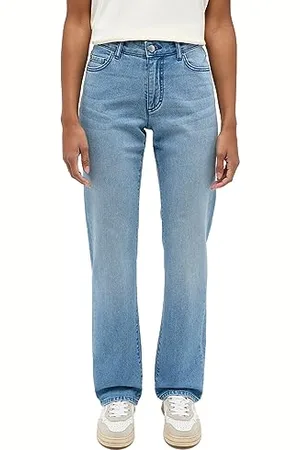 Mustang Style Crosby Relaxed Straight Jeans, ( Medio 412), 32W / 32L Donna