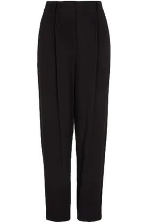 Armani Exchange In Edizione Limitata We Beat One Pleated Tapered, Pantaloni Donna, (Black), M