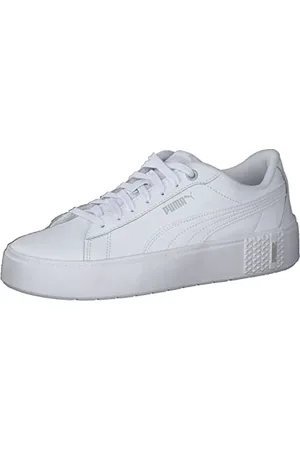 PUMA Smash Platform v2 L, Scarpe da Ginnastica Donna, Bianco White White, 38.5 EU