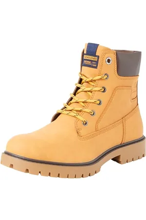 JACK & JONES Jfwfinius Pu Nubuck Boot, Stivali con Lacci in Poliuretano Uomo, , 41 EU