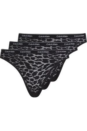 Calvin Klein Donna Slip Bikini Modellanti Confezione da 3 Elasticizzati, (Black/Black/Black), M