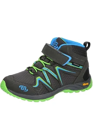 BRUTTING Rockwall, Scarponi da Trekking, Grau/Blau/Lemon, 34 EU