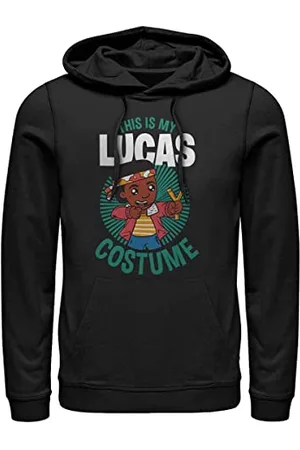 Stranger Things Lucas Costume con Cappuccio Felpa, , S Unisex-Adulto