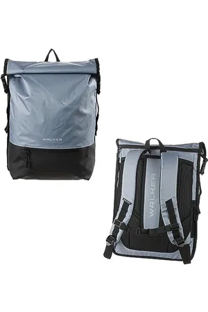 Karen Walker 42139-244 - Zaino Lifestyle Roll-Up Mika Grey con scomparto principale, scomparto per laptop, imbottitura ergonomica per lo schienale, fibbie, idrorepellente, ca. 21 l di volume