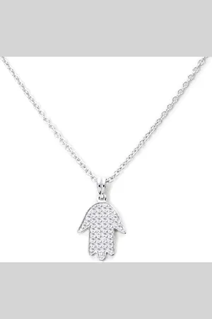 MONTEVERDI VNAMONJ-NL-0024 - Collana da donna con ciondolo a mano, in sterling 925 rodiato, 45 cm, Eine Grösse, sterling, Nessuna pietra preziosa