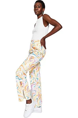 Trendyol Pantaloni da Donna a Vita Alta Anni 