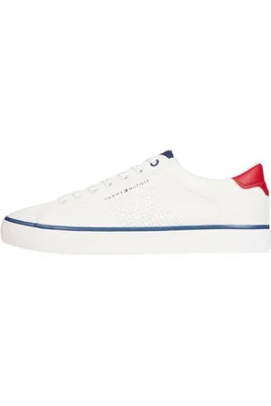 Tommy Hilfiger Uomo Sneakers Vulcanizzate Low Scarpe, Beige (Ancient White), 46