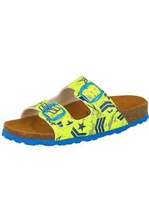 LICO Bioline Top, Ciabatte Uomo, Giallo Neongelb Blau, 35 EU