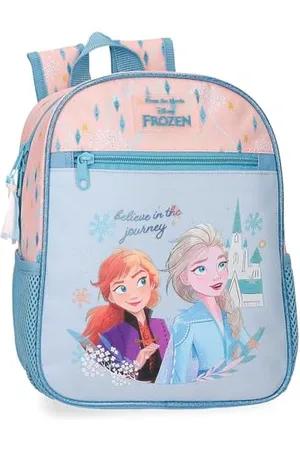 Disney Joumma Bags, Frozen Believe in the journey, zaino per bambini, zaino da scuola, realizzato in poliestere, spalline larghe e regolabili, varie tasche e scomparti., , Zaino 28