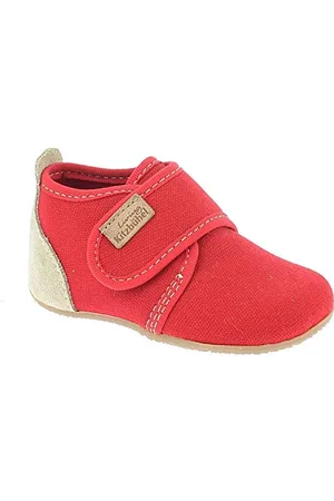 Living Kitzbühel Klettschuh unifarben 1910, Pantofole Unisex bambini, Rosso (350 rot), 18 EU