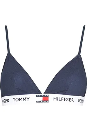 Tommy Hilfiger Reggiseno a Triangolo Donna Elasticizzato, (Navy Blazer), L