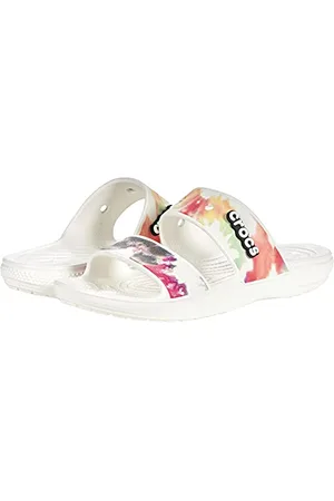 Crocs Classic Tie-Dye Sandal, Clog Unisex-Adulto, White/Multi, 42/43 EU