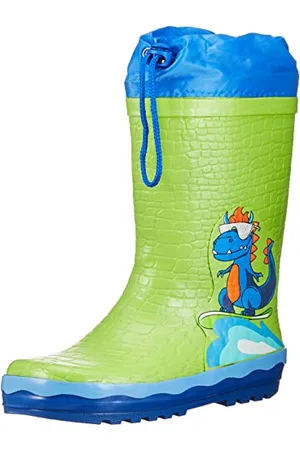 Playshoes Stivali Di Gomma Con Coulisse, Stivali Di Gomma Con Coulisse Unisex - Bambini e ragazzi, , 21 EU