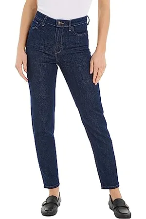 Tommy Hilfiger Jeans Donna Tapered Vita Alta, Blu (Rue), 30W / 30L