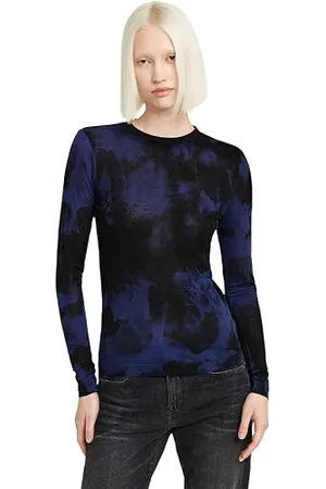 G-Star Donna Vintage Wash Slim Top, (ballpen blue vintage denim wash D23871-C565-G271), M