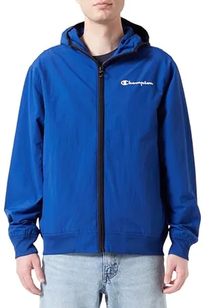 Champion Legacy Outdoor-Spring-Summer Contrast Small Script Logo WR Taslon Hooded Giacca, , L Uomo