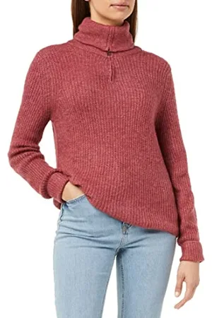 ONLY Onlkarinna-Pullover con Zip Ex Knt Maglione, , M Donna
