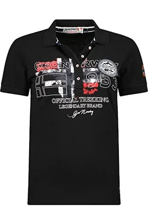 Geographical Norway Kerry Lady - Polo Classica Donna - Cotone A Maniche Corte Casual Button Down Polo Shirt Tops Regular Classic - Abito Ideale Primavera Estate ( M-Taglia 2)