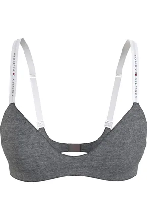Tommy Hilfiger Reggiseno a Triangolo Donna Elasticizzato, (Light Grey Heather), S