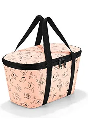 Reisenthel Coolerbag xs cats and dogs Borsa sportiva per bambini, 28 cm, 4 liters, (Rose)