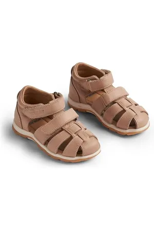 WHEAT Geschlossene Sandale Frei L-Unisex-Echtes Leder, Scarpe per Chi Inizia a Camminare Bambini, , 34 EU
